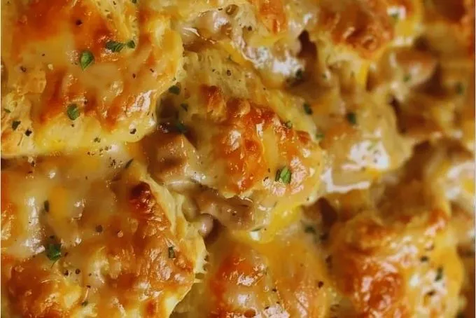 Cheddar cheese baked chicken