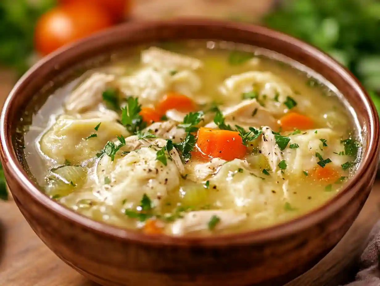 Classic Chicken and Dumplings Soup