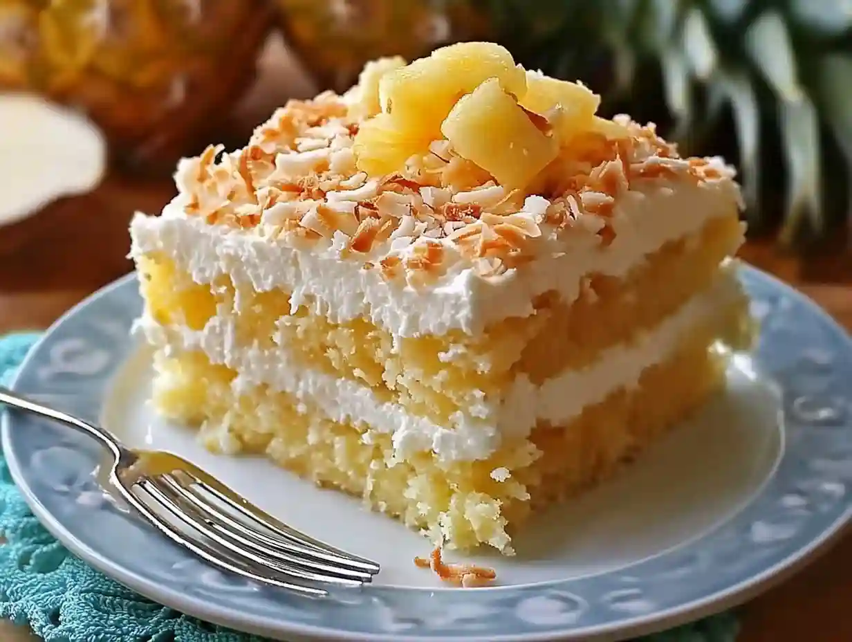 Pineapple Coconut Dream Cake: A Taste of Tropical Paradise