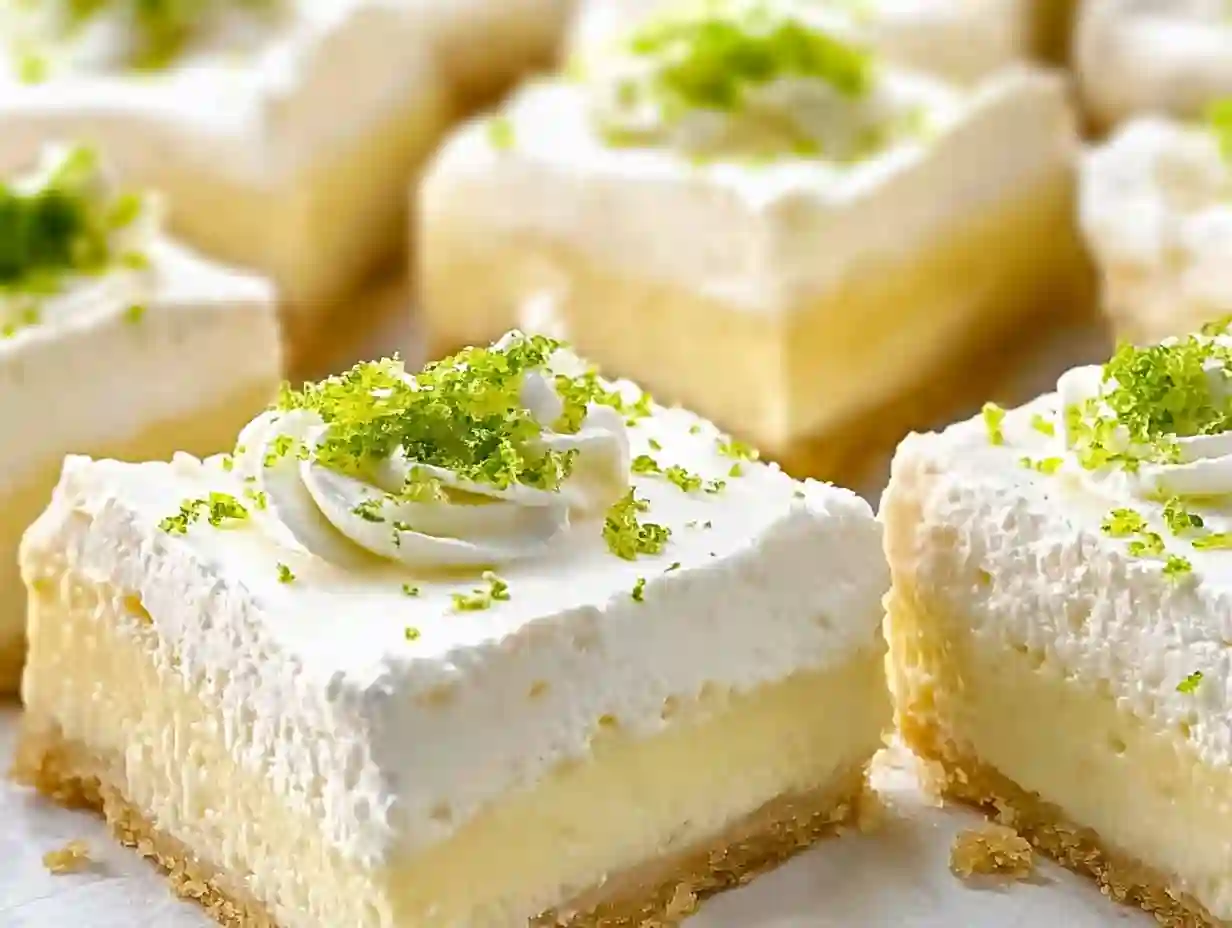 Creamy Lime Dessert Bars – A Tangy and Silky Sweet Treat
