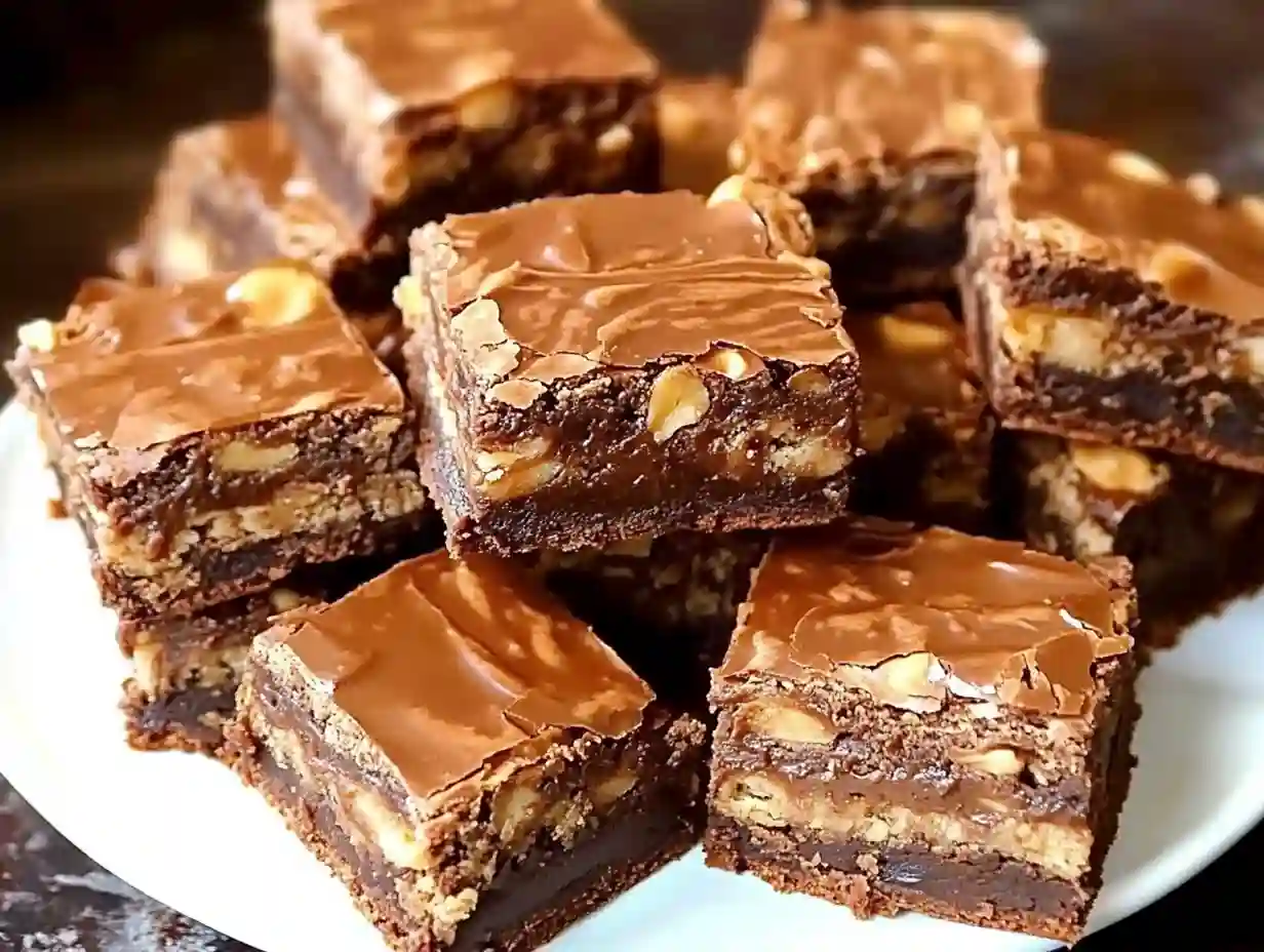 Chewy Snickers Brownies: Irresistibly Fudgy Candy-Bar Bliss