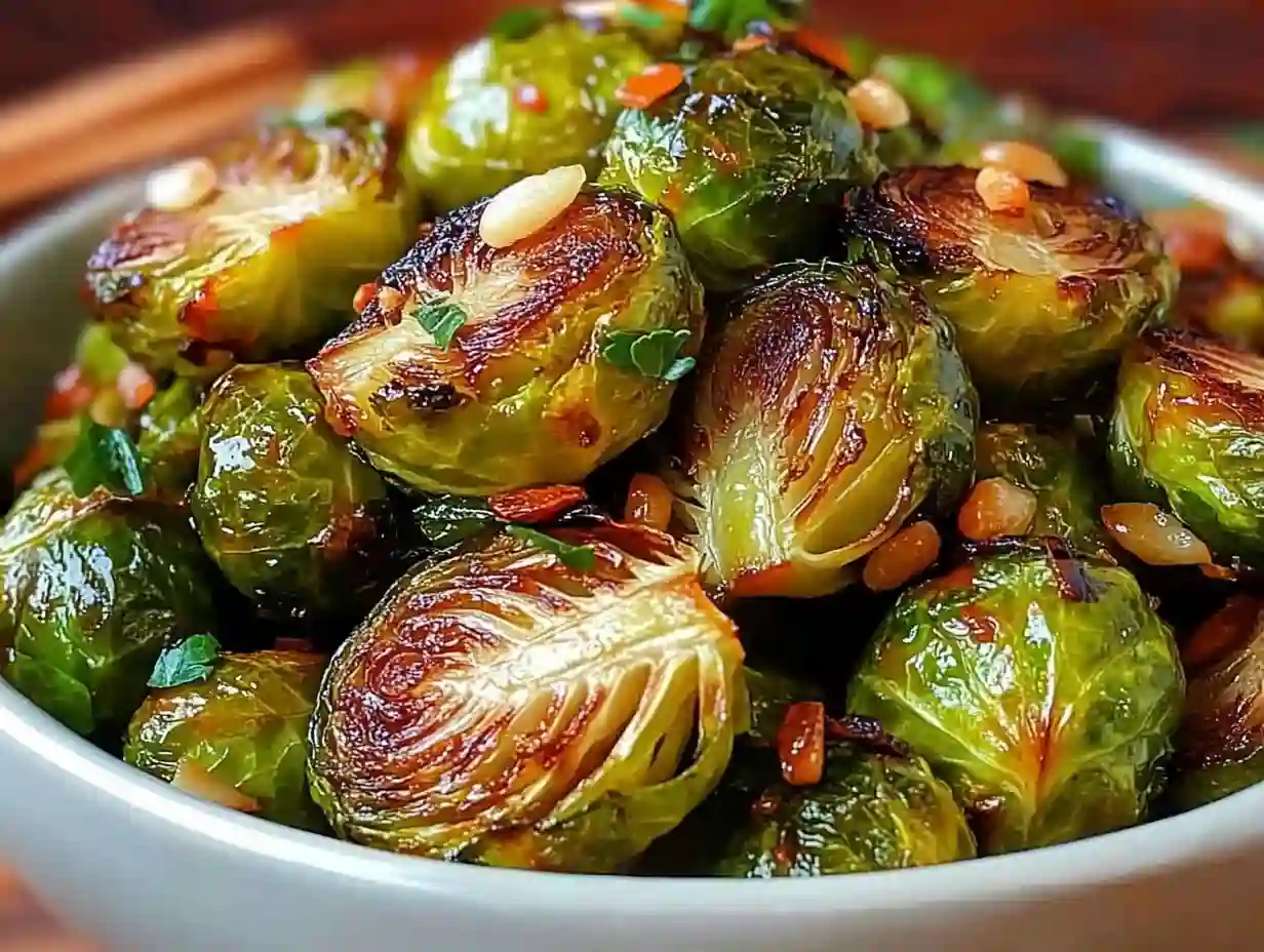 Honey Garlic Roasted Brussels Sprouts – Sweet, Savory, and Crispy Oven