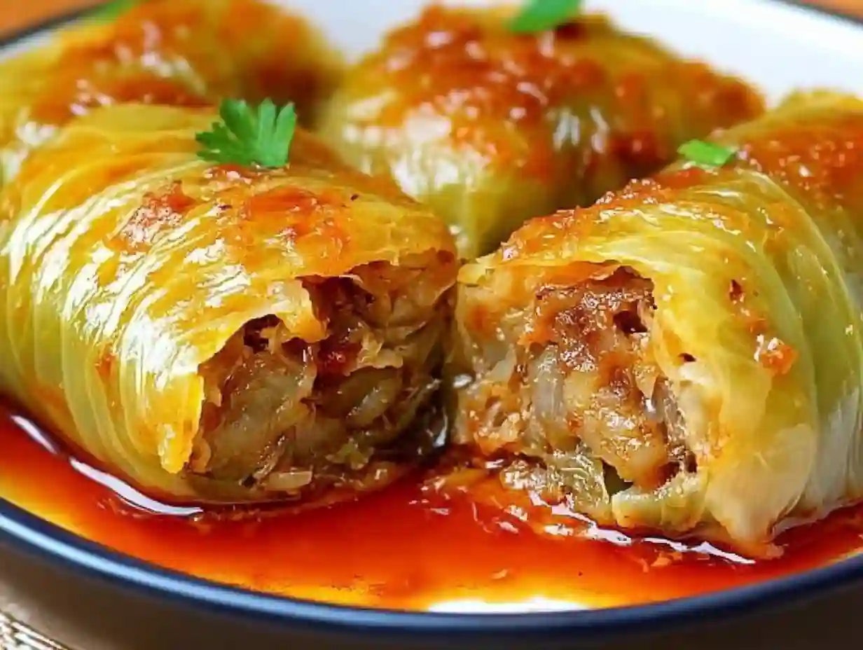 Stuffed Cabbage Rolls – A Classic Comfort Dish with a Rich, Savory Filling