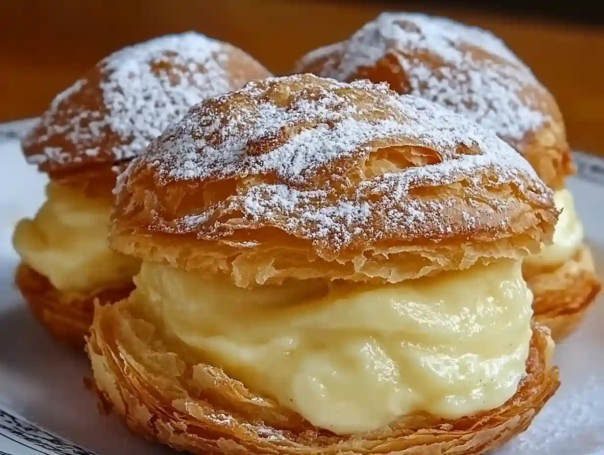 Special Italian Cream Puffs with Custard Filling