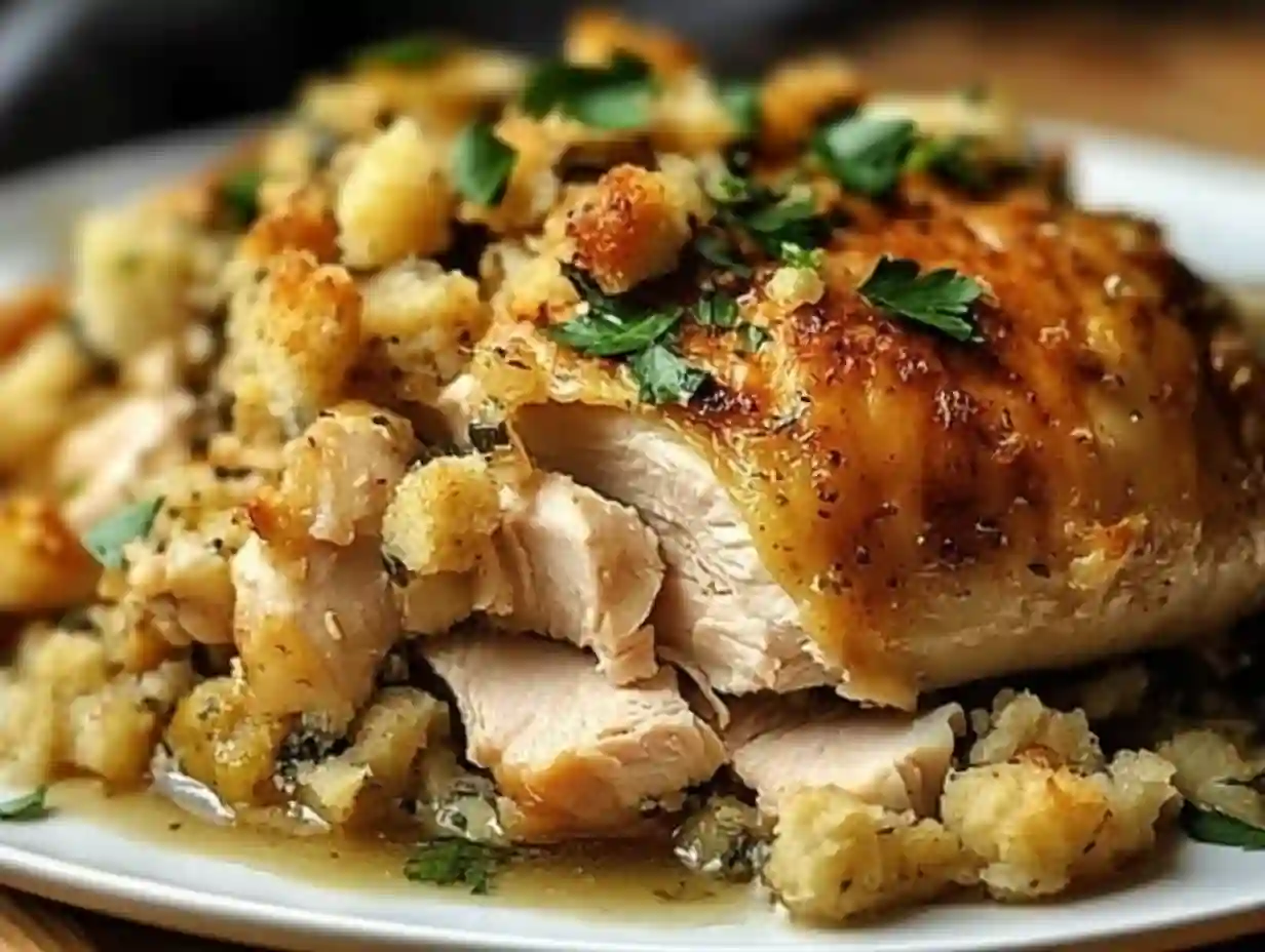 4-Ingredient Slow Cooker Chicken with Stuffing: Effortless Comfort Food