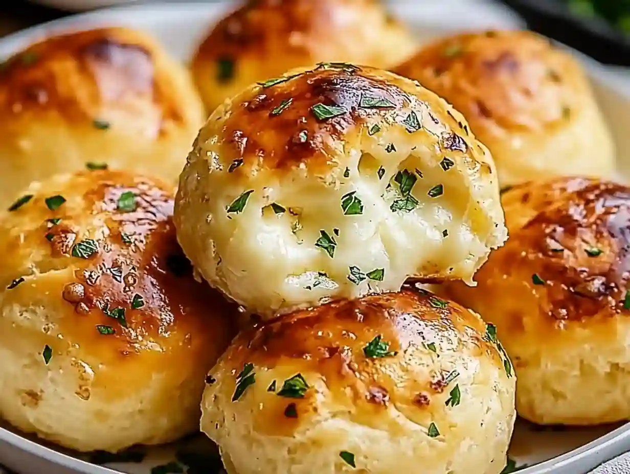Easy Garlic Butter Cheese Bombs – Soft, Cheesy, and Irresistible
