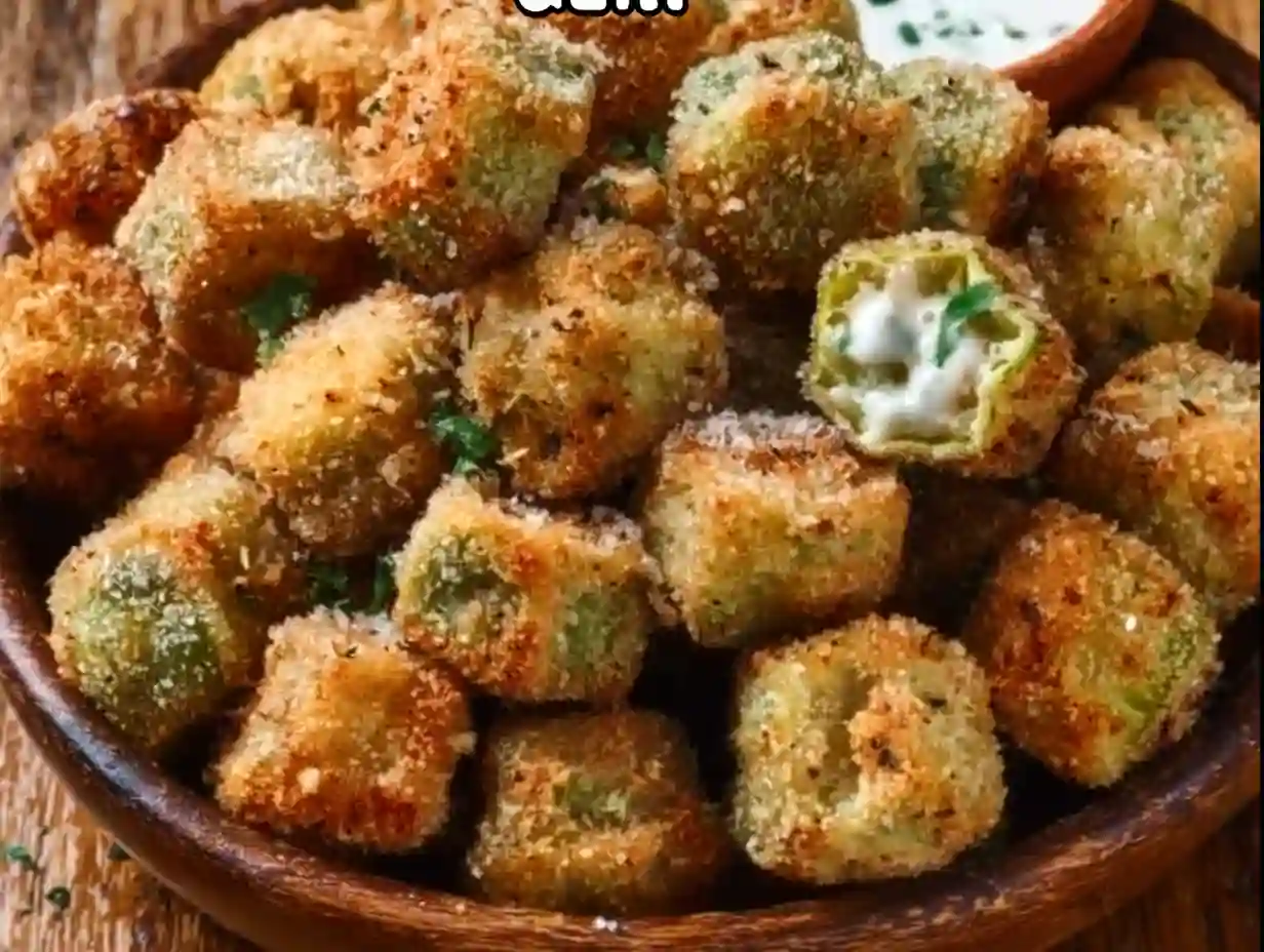 Fried Okra with Buttermilk Ranch