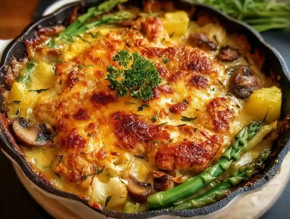 Simple Garlic Butter Chicken and Veggies