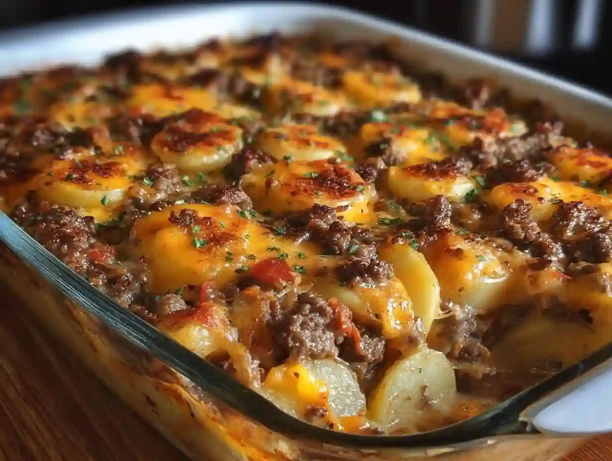 Cheesy Hamburger Potato Casserole: The Ultimate One-Pan Comfort Food!