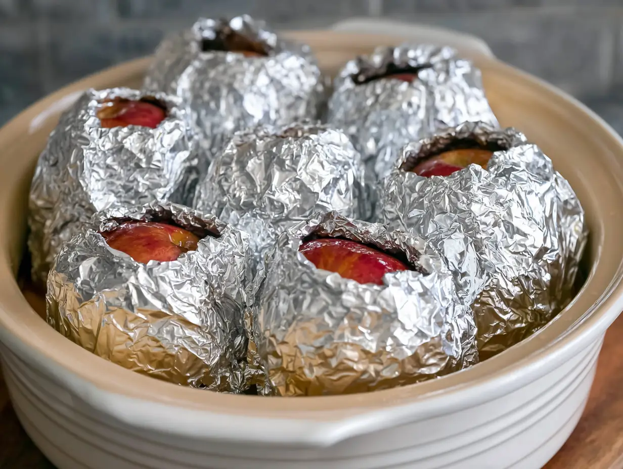 5-Ingredient Slow Cooker Baked Apples in Foil: The Easiest Cozy Dessert You’ll Ever Make