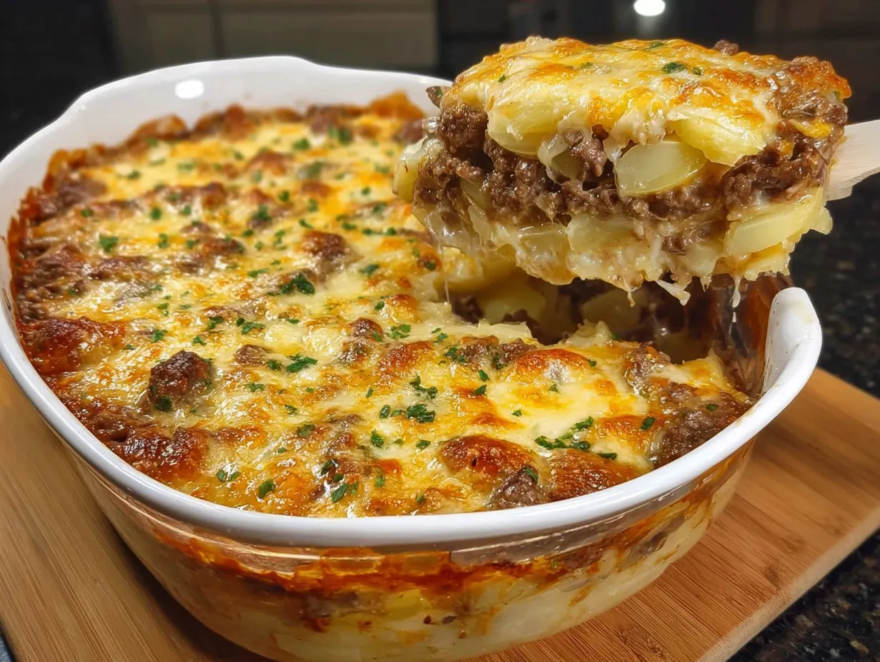 The Most Delicious Dinner in 10 Minutes – Easy Beef & Potato Casserole