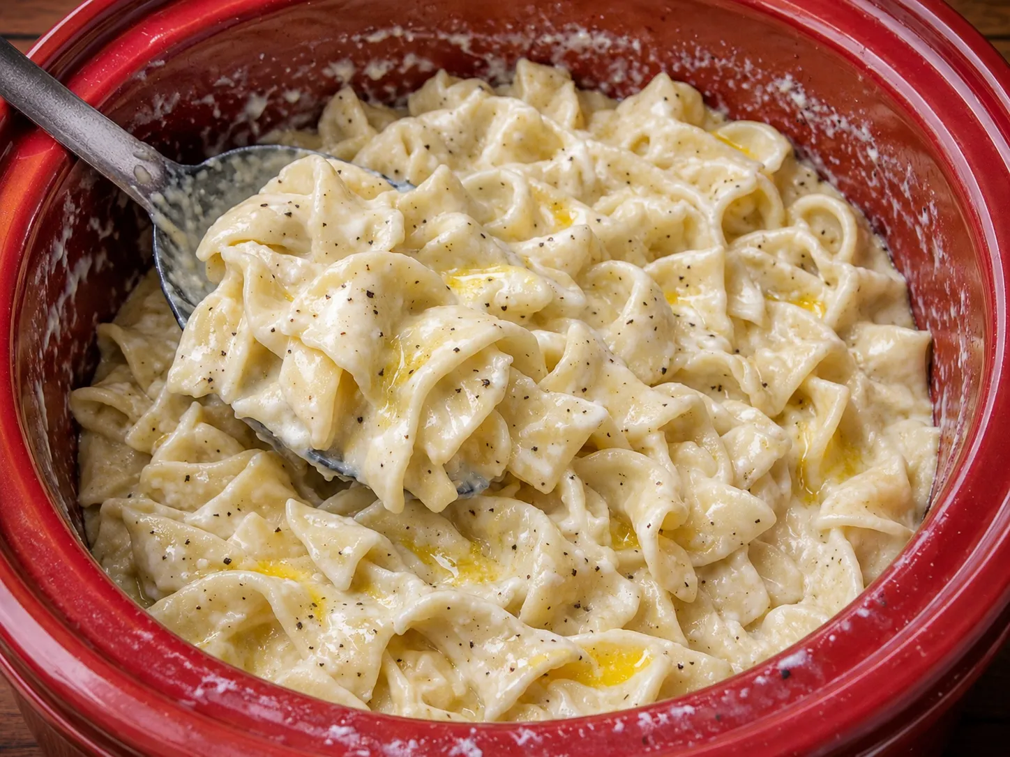 Slow Cooker Amish Chicken and Noodles