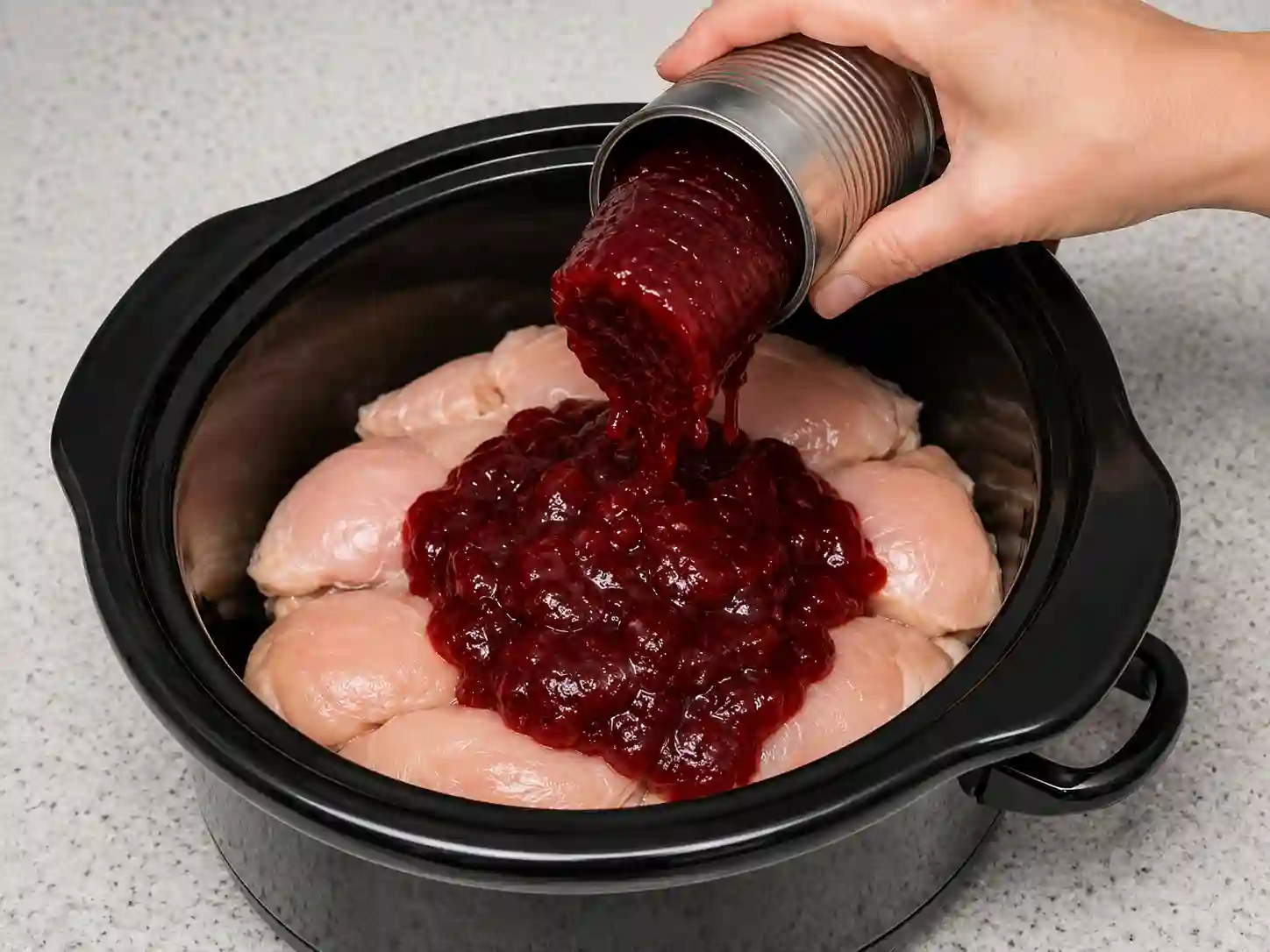 Easy Slow Cooker Cranberry Chicken – Sweet & Savory High-Protein Dinner