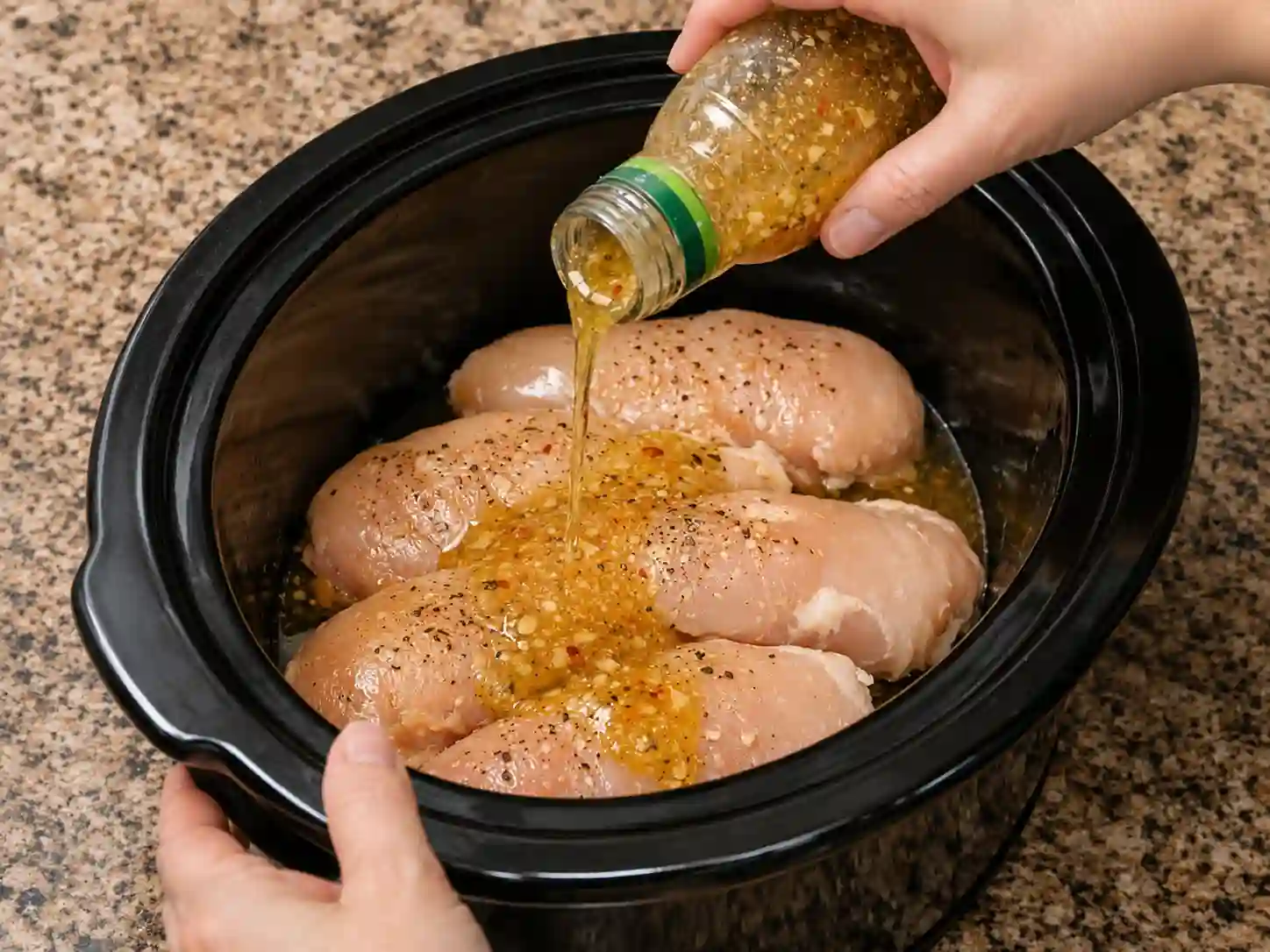 Slow Cooker Creamy Italian Chicken Recipe (Easy 4-Ingredient Family Dinner)